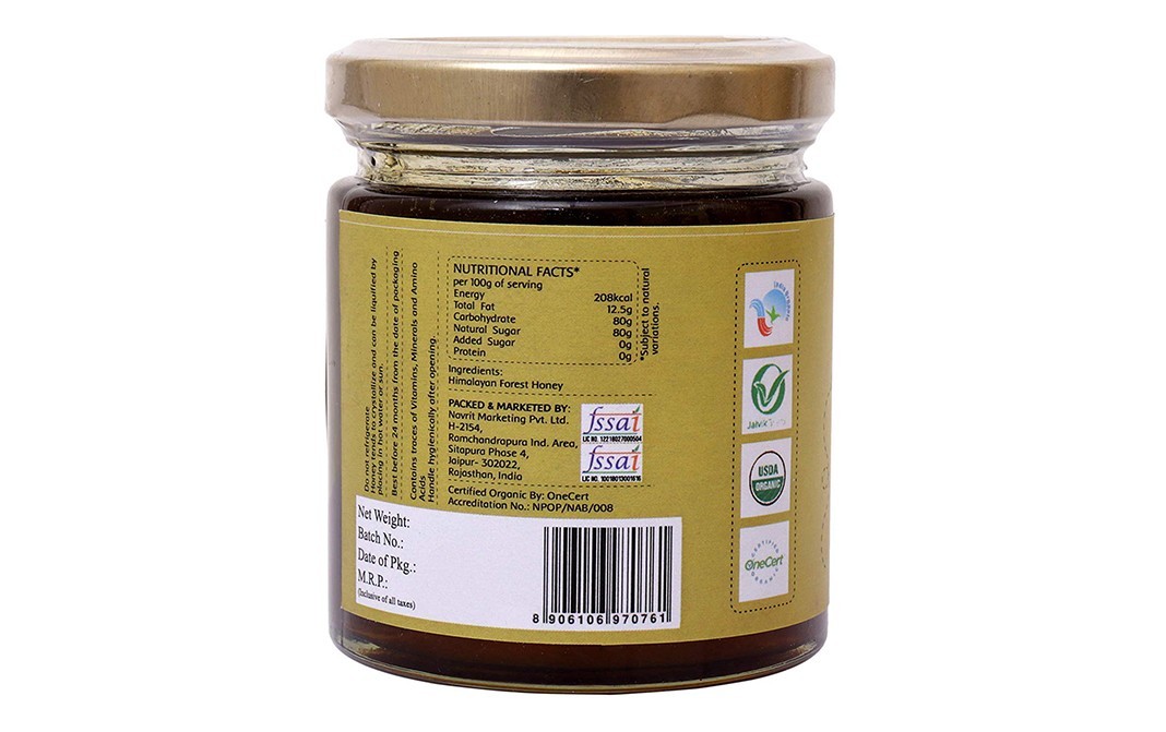 Maa (My Authentic Appetite) Organic Honey Purely Natural    Plastic Jar  250 grams